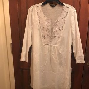 Lands End White Dress XL
